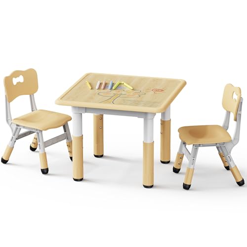 Brelley 23.6 x 23.6 inches BY-05 Kids Table and Chairs Set