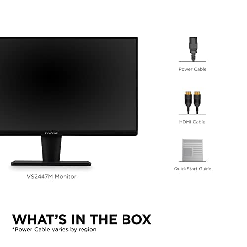 ViewSonic 24 Inch VS2447M FHD 1080p 100Hz LCD Monitor