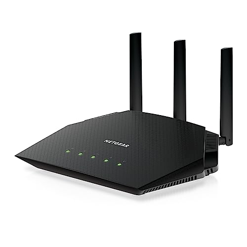 NETGEAR Dual-Band RAX36-100PAR AX3000 WiFi 6 Router, Up to 3 Gbps Speed, 4 Antennas