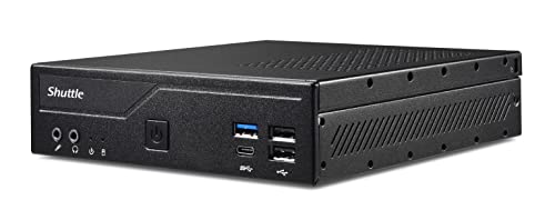 Shuttle DH610S Mini PC Intel Alder Lake LGA1700 4K Display SSD Support Black
