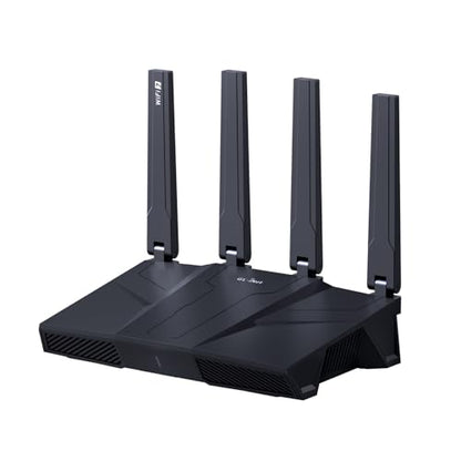 GL.iNet Tri-Band GL-BE9300 Flint 3 Wi-Fi 7 Router, 12.5 Gbps Data Transfer, 2500 Mbps LAN, 4 Antennas, 2000 Square Feet Coverage