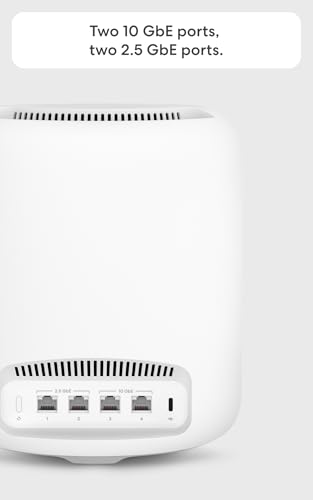 Amazon eero Max 7 Mesh Wi-Fi Router - 10 Gbps, Coverage 2500 sq. ft., Connects 250+ Devices, 1-Pack