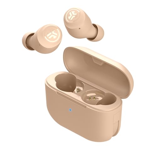 JLab EBGTONEPFA50WEB Go Air Tones+ In Ear Headphones, Bluetooth 5.1 Wireless Earbuds, 35+ Hours Playtime, Touch Control, Water Resistant, With Charging Case