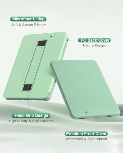 MoKo 6" Kindle 11th Generation 2024/2022 Case Auto Sleep/Wake Agave Green