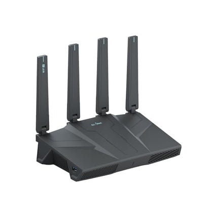 GL.iNet 1 Count GL-BE6500 WiFi 7 Router with 5 Ports 12.5 Gbps Data Rate Dual-Band Ethernet