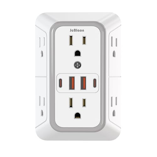 JcBlaon 6 Outlet Extender SE660-CUQ 125 Volts 15 Amps Power Strip