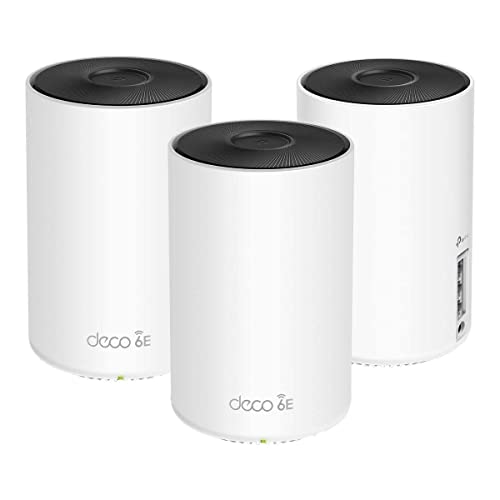 TP-Link 10" x 4" x 12" AXE5300 Tri-Band Wi-Fi 6E Routers, 3-Pack