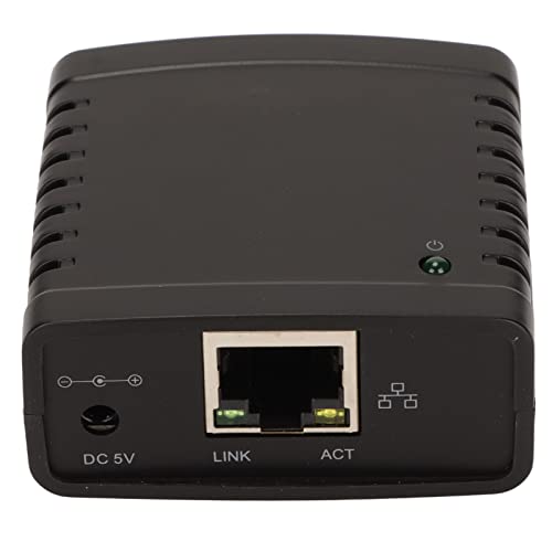GOWENIC USB Printer Server, 10/100Mbps RJ45 Network Adapter