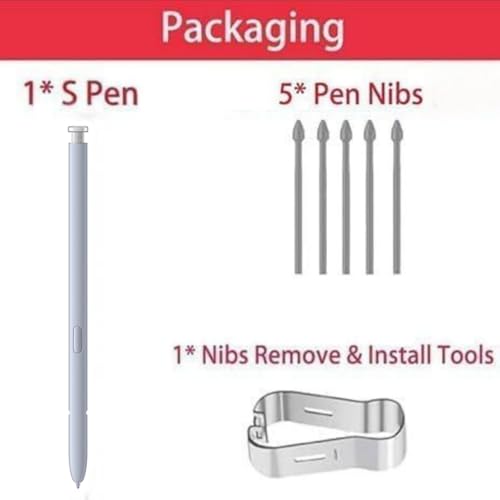 Qenw Stylus Pen for Galaxy S25 Ultra 4096 Levels Pressure Sensitivity Plastic Blue