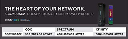 ARRIS SBG7600AC2 1 Unit Dual-Band AC2350 Cable Modem & Wi-Fi Router