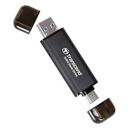 Transcend 256GB TS256GESD310C External SSD, 256GB Storage Capacity, 1050MB/s Read Speed, USB 3.0 Interface, Portable Solid State Drive