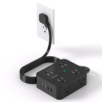 HANYCONY 8-Outlet 4-USB Power Strip Model HN8U5WC2