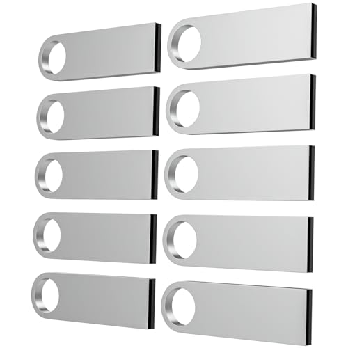 ABLAZE 8GB ZX-10P USB 2.0 Flash Drive 10 Pack Metal