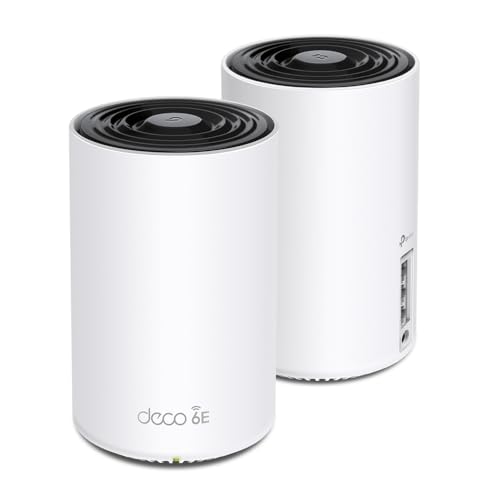 TP-Link 2-Pack Deco XE75 Pro Tri-Band WiFi 6E Mesh System AXE5400 2.5G WAN/LAN Port