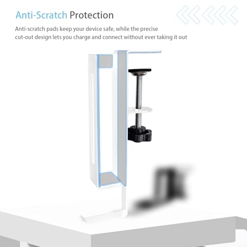 IFCASE Adjustable Desk Side Laptop Mount Holder Ifcase-lh01 White