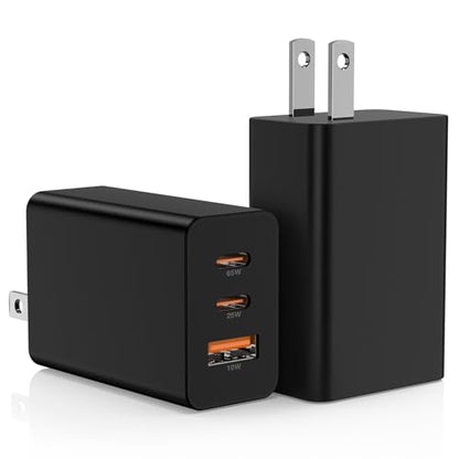 Hzevn 2-Pack 65W USB C Wall Charger Block, Model DP-A127G65
