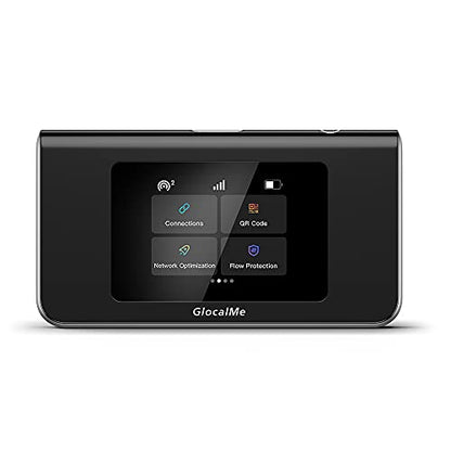 GlocalMe Mini Turbo Mobile Hotspot 4G 2.4GHz LTE Touchscreen 1GB RAM 8GB Storage