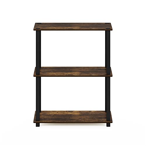 Furinno 3-Tier 18025APBK Amber Pine Storage Shelf