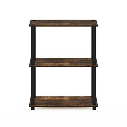 Furinno 3-Tier 18025APBK Amber Pine Storage Shelf
