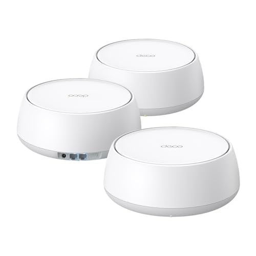 TP-Link Deco BE25 (3-Pack) Wi-Fi 7 Wi-Fi Mesh System | Dual-Band, 5000 Mbps, Coverage of 6600 Sq. Ft, 2 x 2.5G Ports
