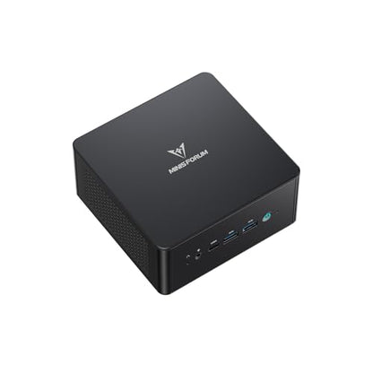 MINISFORUM UM890 Pro Mini PC, AMD Ryzen 9 8945HS (up to 5.2GHz), 32GB DDR5 5600MHz RAM, 1TB PCIe 4.0 SSD, Mini Desktop, Quad Display HDMI/DP1.4/USB-C