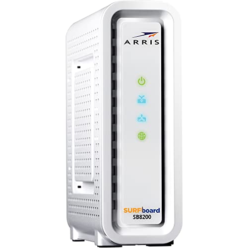 ARRIS 5.13" x 1.75" x 5.25" SB8200 2 Port Cable Modem 5 Gbps Ethernet