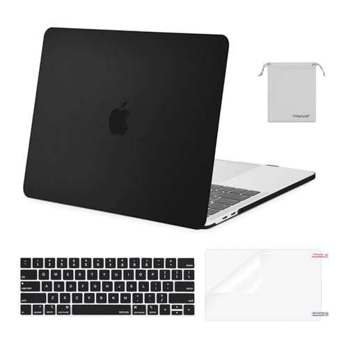 MOSISO MacBook Pro 13 inch Case FBA_MO-4IN1-NEW-13MBP-Black Hard Shell Black