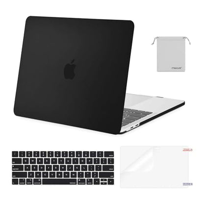 MOSISO MacBook Pro 13 inch Case FBA_MO-4IN1-NEW-13MBP-Black Hard Shell Black