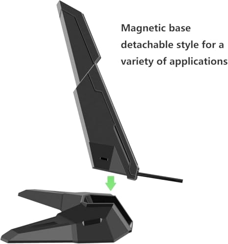 Slinkdsco 6" x 4.72" x 3" SK833 Tri-Band Magnetic Base Antenna