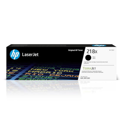 HP 218X High Yield Black LaserJet Toner Cartridge | W2180X | Compatible with Color LaserJet Pro 3201, MFP 3301 Series