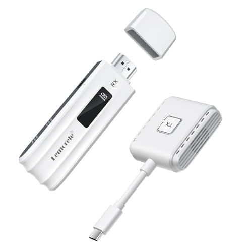 Lemorele Portable Wireless USB-C Transmitter and HDMI Receiver Kit 1080P 60Hz