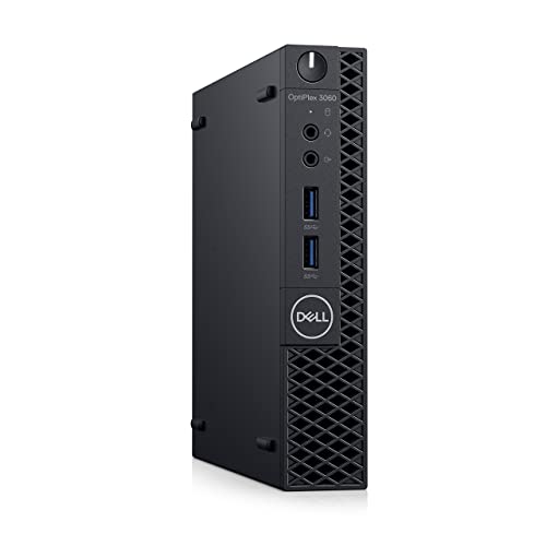 Dell OptiPlex 3060 Micro PC, Intel Core i3-8100T, 8GB RAM, 128GB SSD, Windows 11 Pro, 3840x2160 Resolution, Tower