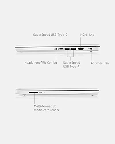 HP 14-dq0040nr Laptop, 14-Inch, 1366 x 768, LED, Standard Laptop, Snowflake White