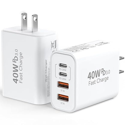 Duloch USB Type C 40W 4-Port Wall Charger XD2024