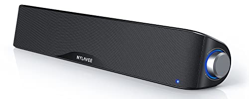 Nylavee 16in SK100 Stereo Soundbar with Bluetooth 5.0 and 3.5mm Aux Input