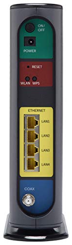 Motorola 2.4GHz FBA_MG7315-10 DOCSIS 3.0 Router with 4 LAN Ports, 343Mbps Speed