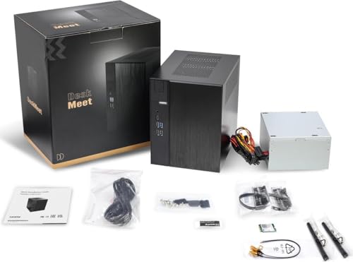 ASRock DeskMeet X600 Mini PC Kit: AMD AM5 Ryzen 9000/8000/7000 Support, 8L Case, 500W PSU, DDR5 7200+ MHz, PCIe 5.0 M.2, Triple Display