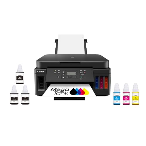 Canon PIXMA G6020 4800 x 1200 Color Inkjet Printer, Wireless, All-in-One