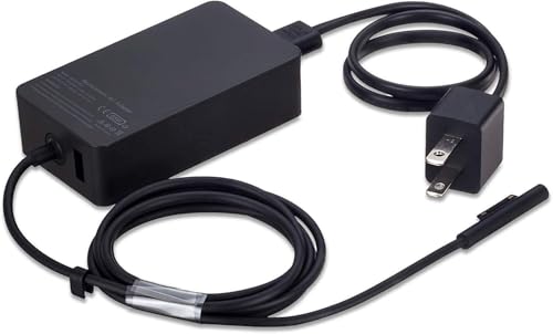 Runpower 65W Laptop Charger for Microsoft Surface Pro 10/9/8/7/6/5/4/3/X, Surface Laptop 5/4/3/2/1, Surface Book 3/2/1, Surface Go 3/2/1