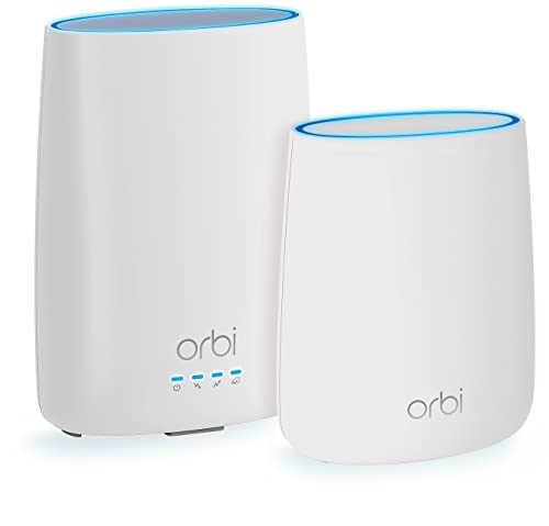 NETGEAR Orbi Home WiFi System AC2200 Built-in Cable Modem and Satellite Extender Model CBK40