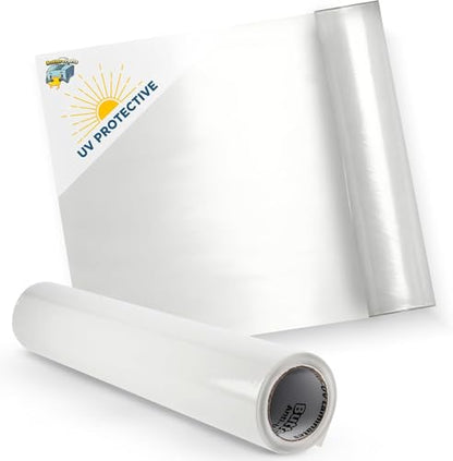 Buttercrafts 12"x15ft BC-UVL-15ft Clear Vinyl Roll Laminating Paper