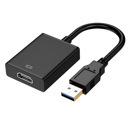 KUPOISHE USB to HDMI Adapter KPS-0037 1080P 1 Port Black
