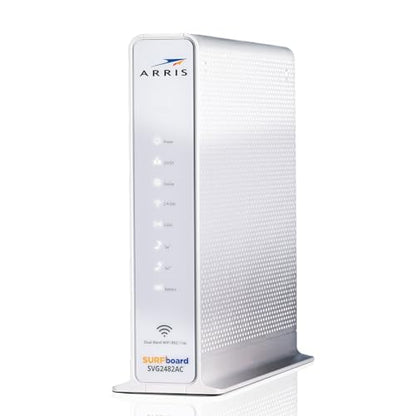 ARRIS SURFboard SVG2482AC DOCSIS 3.0 Cable Modem/AC2350 Wi-Fi Router, 4 Ethernet Ports, 2 Telephony Ports