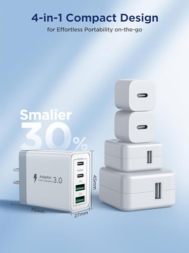 Aioneus 40W 4-Port USB Wall Charger Model HNT-PD2002RZ Specifications