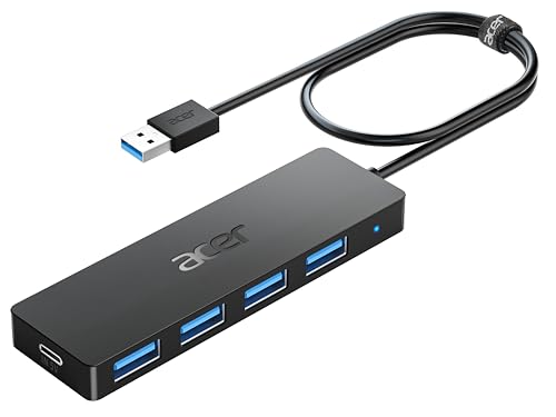 Acer 4-Port USB Hub ODK350 USB 3.0 Connector Black