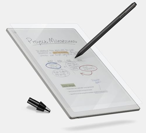 REEYEAR Titanium Pencil Tip & PET Matte Screen Protector Bundle for reMarkable Paper Pro - Clear