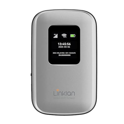 Linklan 5Z-34RI-11X8 eSIM Portable Mobile Hotspot 433Mbps LTE 2.4GHz Wireless