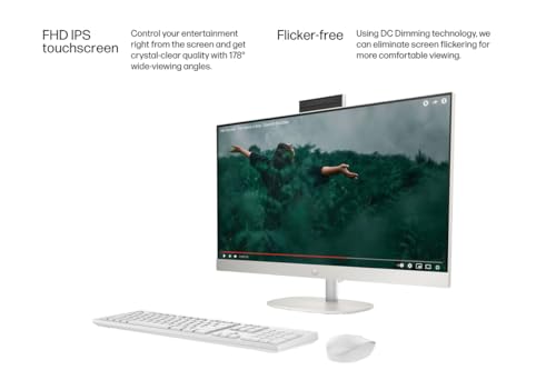 HP 27" All-in-One Business Desktop PC, AMD Ryzen 5 7520U, 1TB SSD, 16GB DDR5 RAM, 1920x1080, IPS