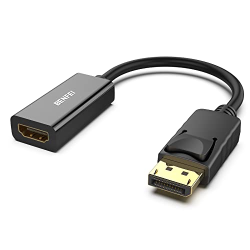 BENFEI 4K DisplayPort to HDMI Adapter 3840x2160@30Hz Male to Female Compact Converter