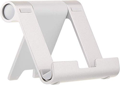 Amazon Basics Portable Stand for Tablets and Phones, Model L6LSH001-CS-R, Adjustable Length, Silver